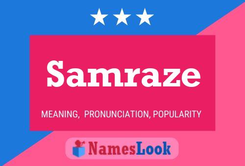 Samraze Name Poster