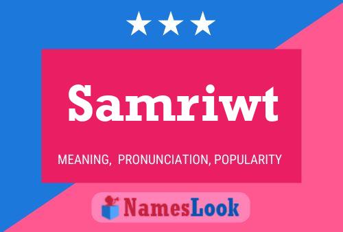 Samriwt Name Poster