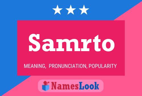 Samrto Name Poster