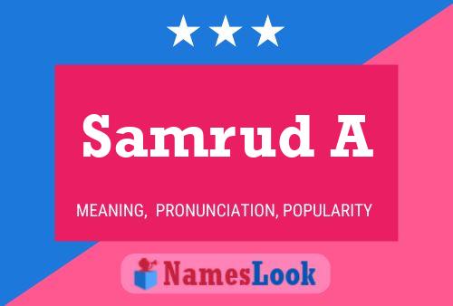 Samrud A Name Poster