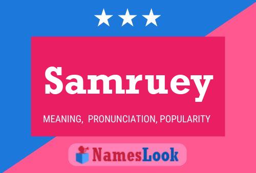 Samruey Name Poster