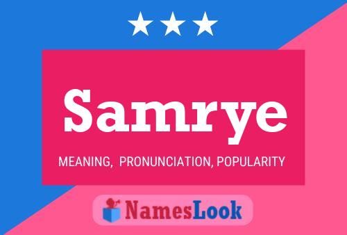 Samrye Name Poster