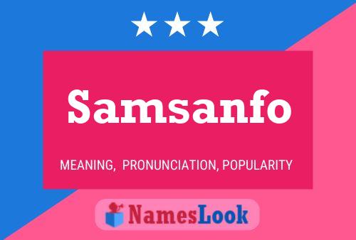 Samsanfo Name Poster