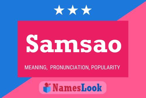 Samsao Name Poster