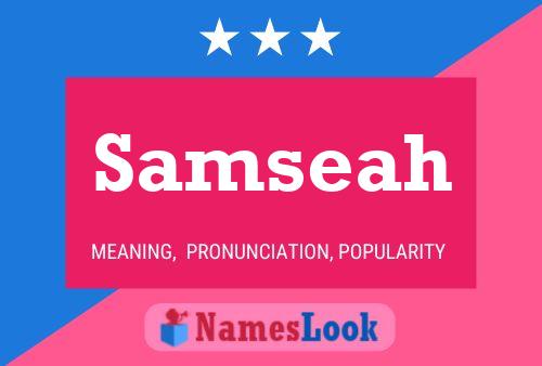 Samseah Name Poster