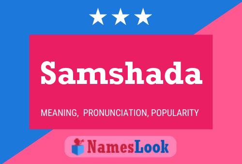 Samshada Name Poster