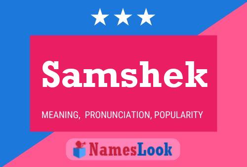 Samshek Name Poster