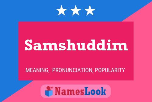 Samshuddim Name Poster