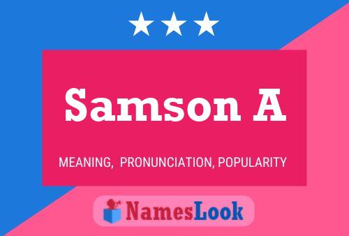 Samson A Name Poster