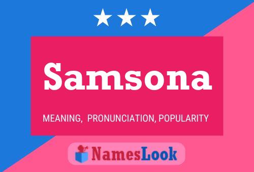 Samsona Name Poster