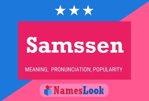 Samssen Name Poster