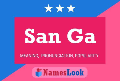 San Ga Name Poster