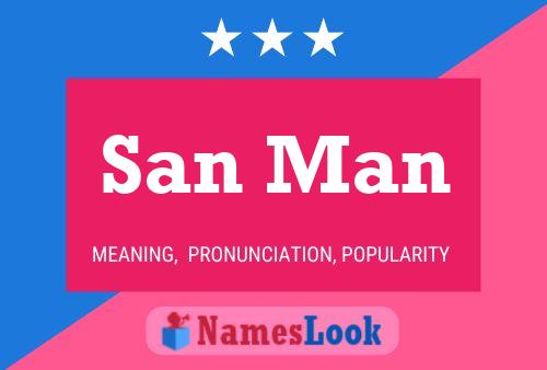 San Man Name Poster