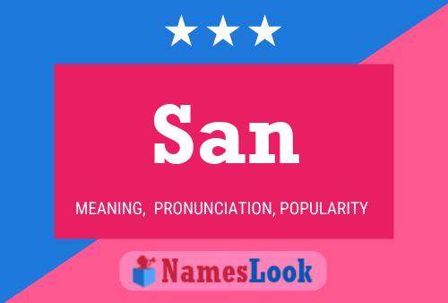 San Name Poster