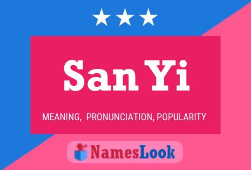 San Yi Name Poster