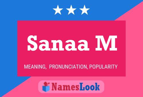 Sanaa M Name Poster