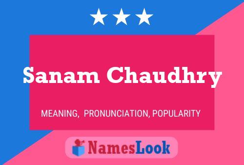 Sanam Chaudhry Name Poster