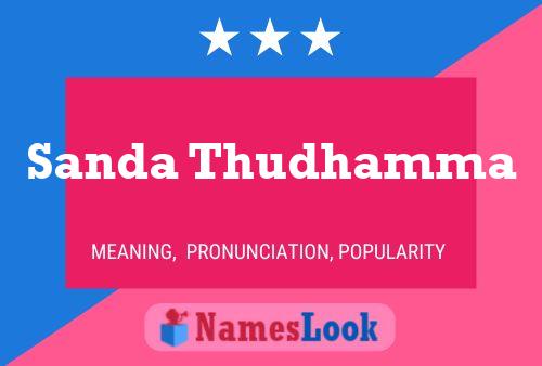 Sanda Thudhamma Name Poster