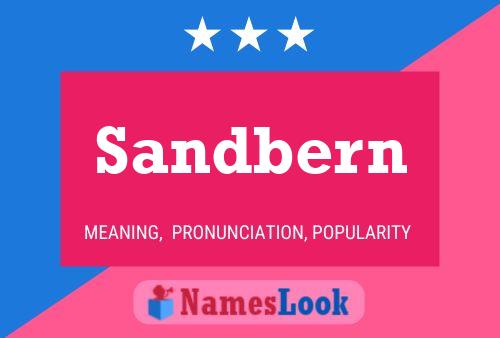 Sandbern Name Poster