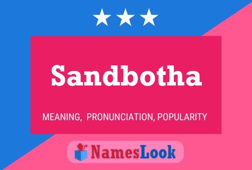 Sandbotha Name Poster