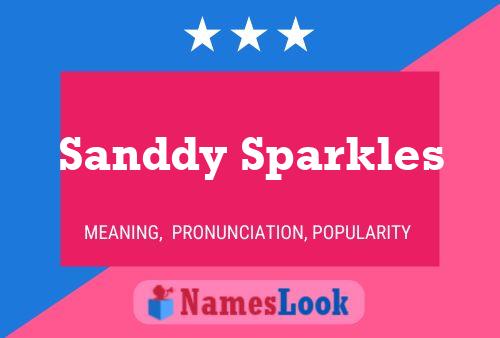 Sanddy Sparkles Name Poster