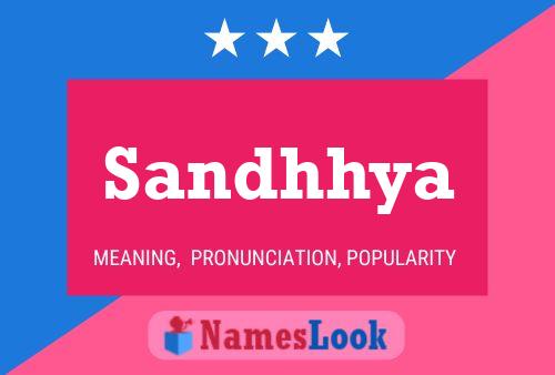 Sandhhya Name Poster