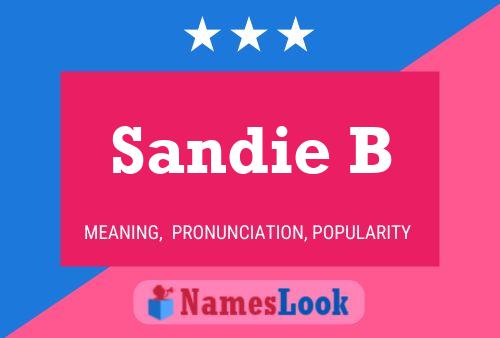 Sandie B Name Poster