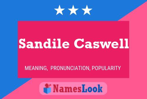 Sandile Caswell Name Poster