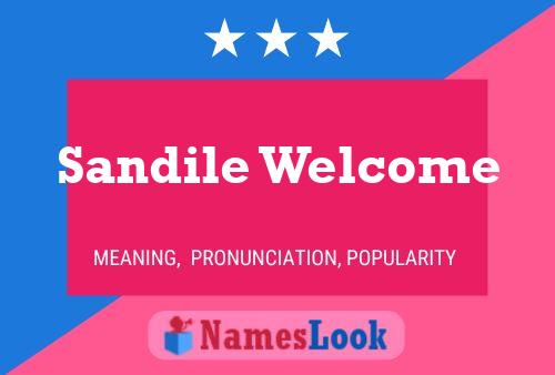 Sandile Welcome Name Poster