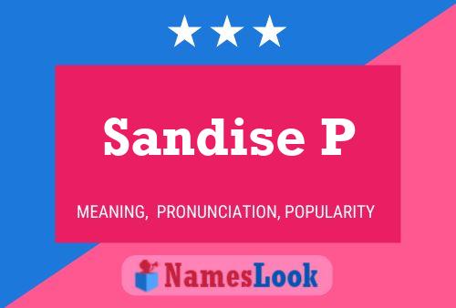 Sandise P Name Poster