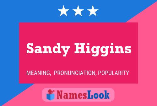 Sandy Higgins Name Poster