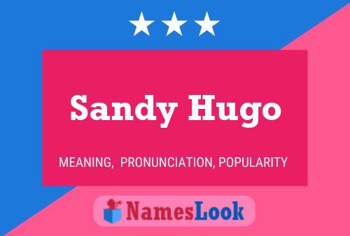 Sandy Hugo Name Poster