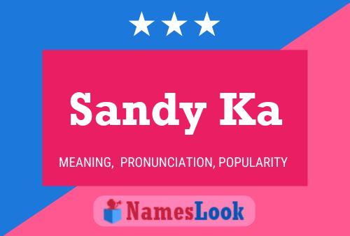 Sandy Ka Name Poster