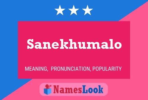 Sanekhumalo Name Poster