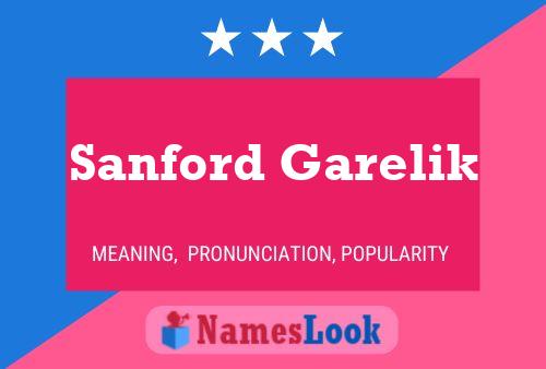 Sanford Garelik Name Poster