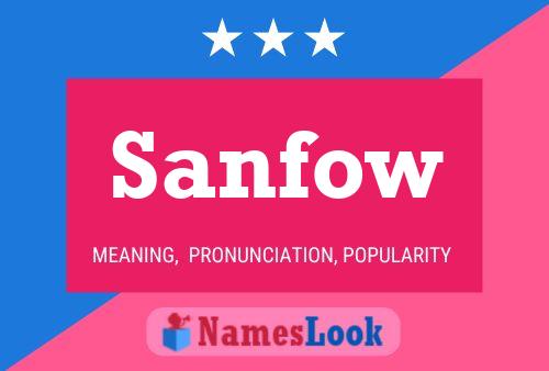 Sanfow Name Poster