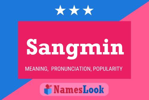 Sangmin Name Poster