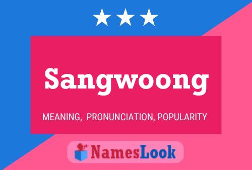 Sangwoong Name Poster