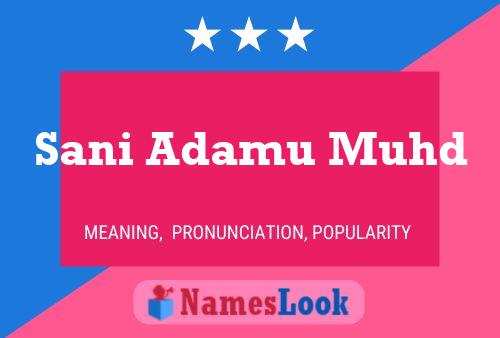 Sani Adamu Muhd Name Poster