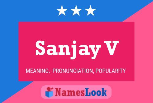 Sanjay V Name Poster