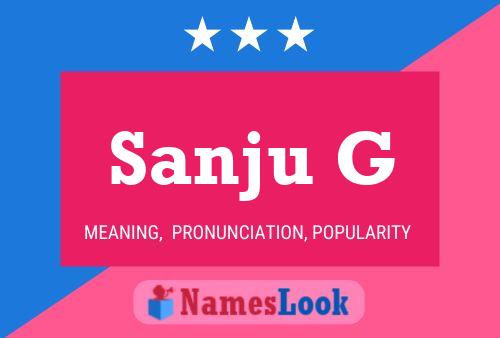 Sanju G Name Poster