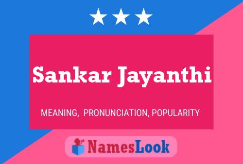 Sankar Jayanthi Name Poster