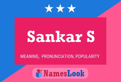 Sankar S Name Poster