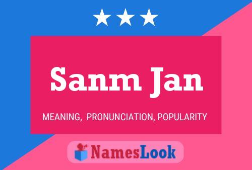 Sanm Jan Name Poster