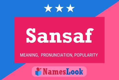 Sansaf Name Poster