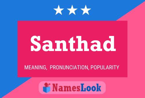 Santhad Name Poster