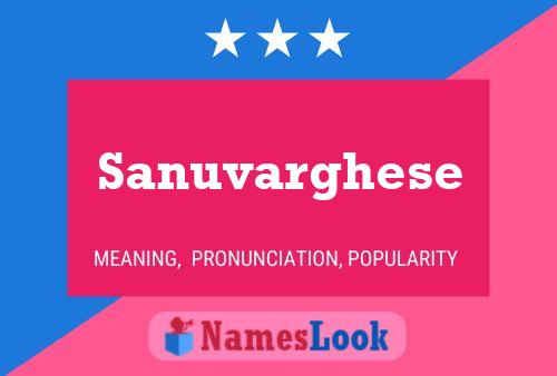 Sanuvarghese Name Poster