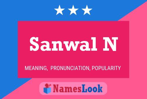 Sanwal N Name Poster