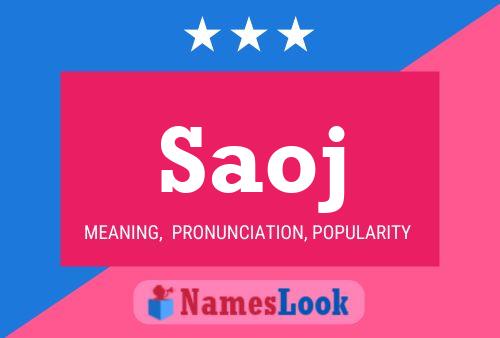 Saoj Name Poster