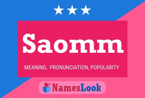 Saomm Name Poster